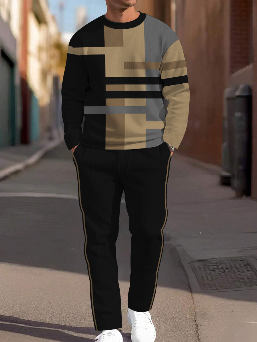 Long Sleeve Casual Two-piece Set - DUVAL