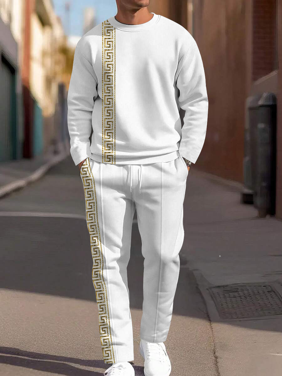 Long Sleeve Casual Two-piece Set - DUVAL