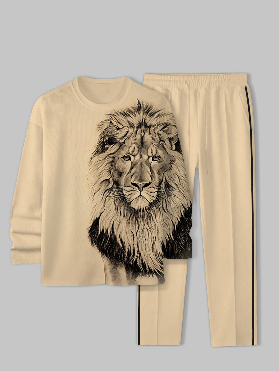 Long Sleeve Casual Two-piece Set - DUVAL