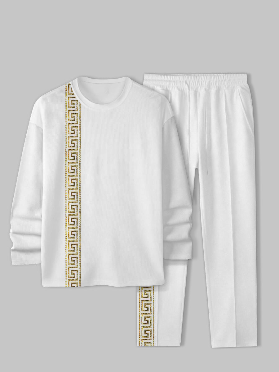 Long Sleeve Casual Two-piece Set - DUVAL