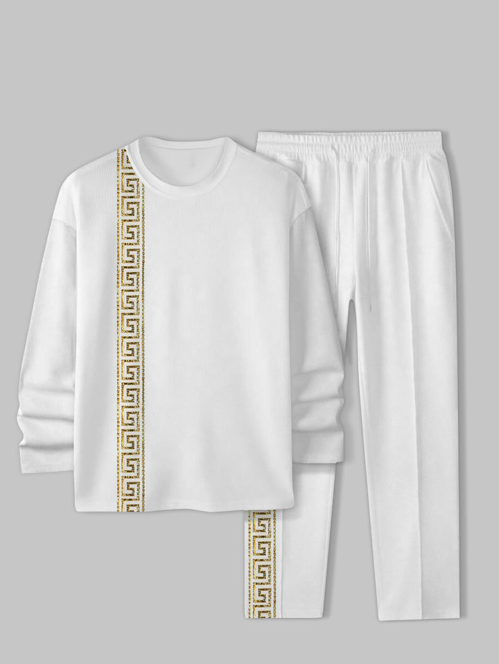 Long Sleeve Casual Two-piece Set - DUVAL