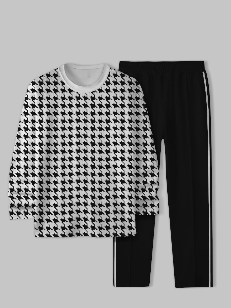 Long Sleeve Casual Two-piece Set - DUVAL