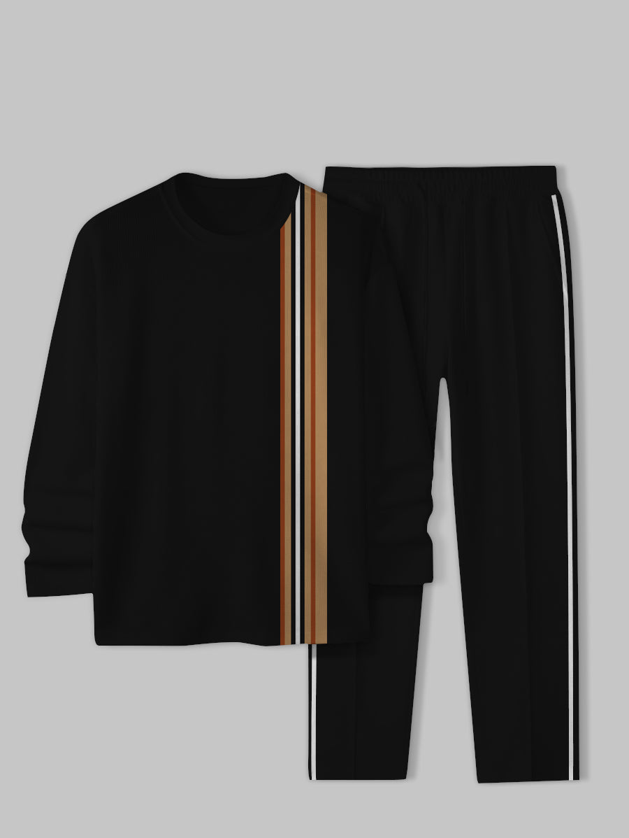 Long Sleeve Casual Two-piece Set - DUVAL