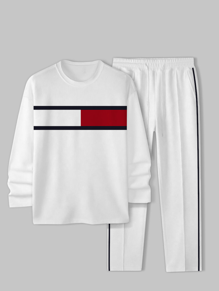 Long Sleeve Casual Two-piece Set - DUVAL