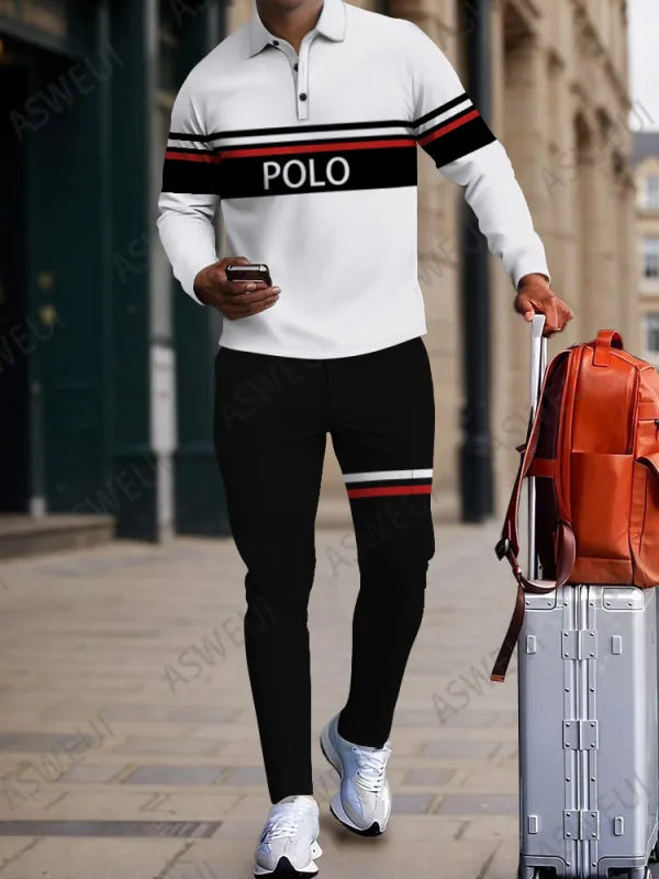 Long Sleeve Zipper Two-piece Set - DUVAL