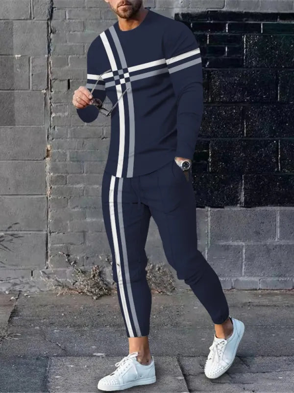 Long Sleeve Casual Two-piece Set - DUVAL
