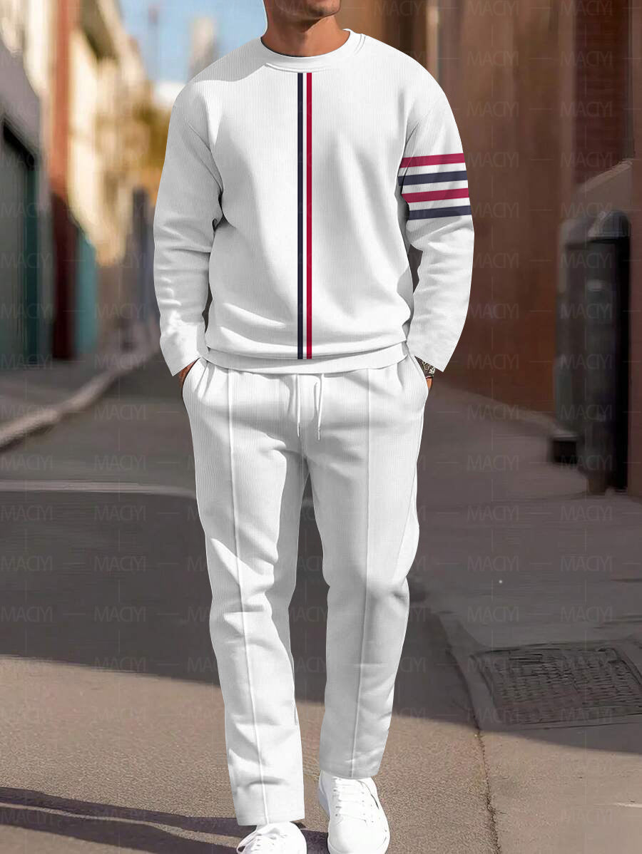 Long Sleeve Casual Two-piece Set - DUVAL
