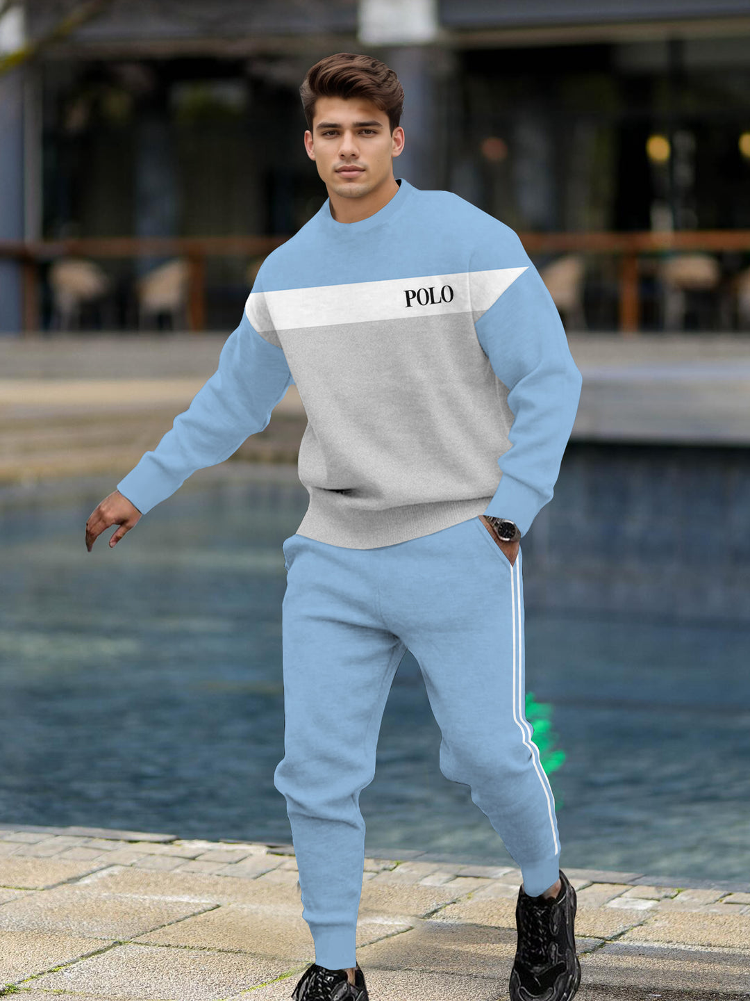 Long Sleeve Casual Two-piece Set - DUVAL