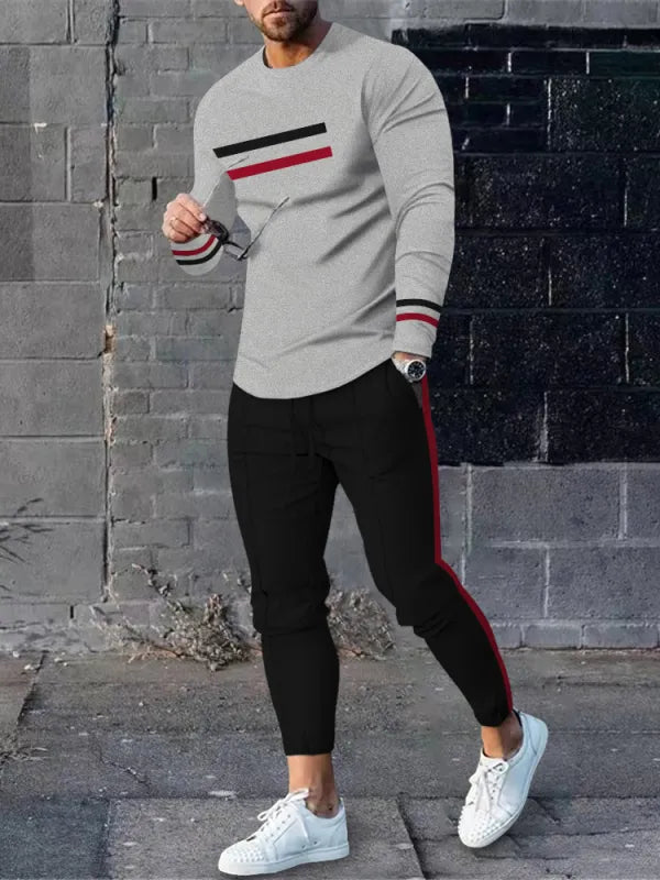 Long Sleeve Casual Two-piece Set - DUVAL