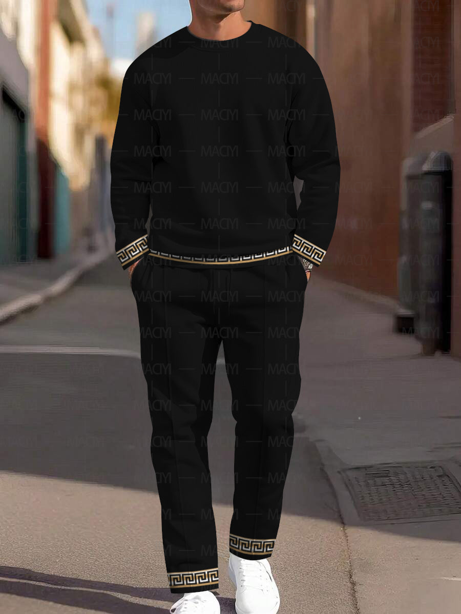Long Sleeve Casual Two-piece Set - DUVAL