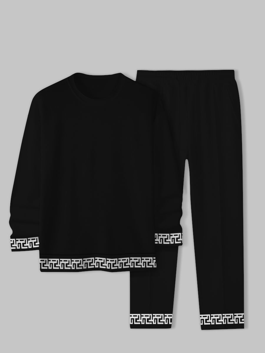Long Sleeve Casual Two-piece Set - DUVAL