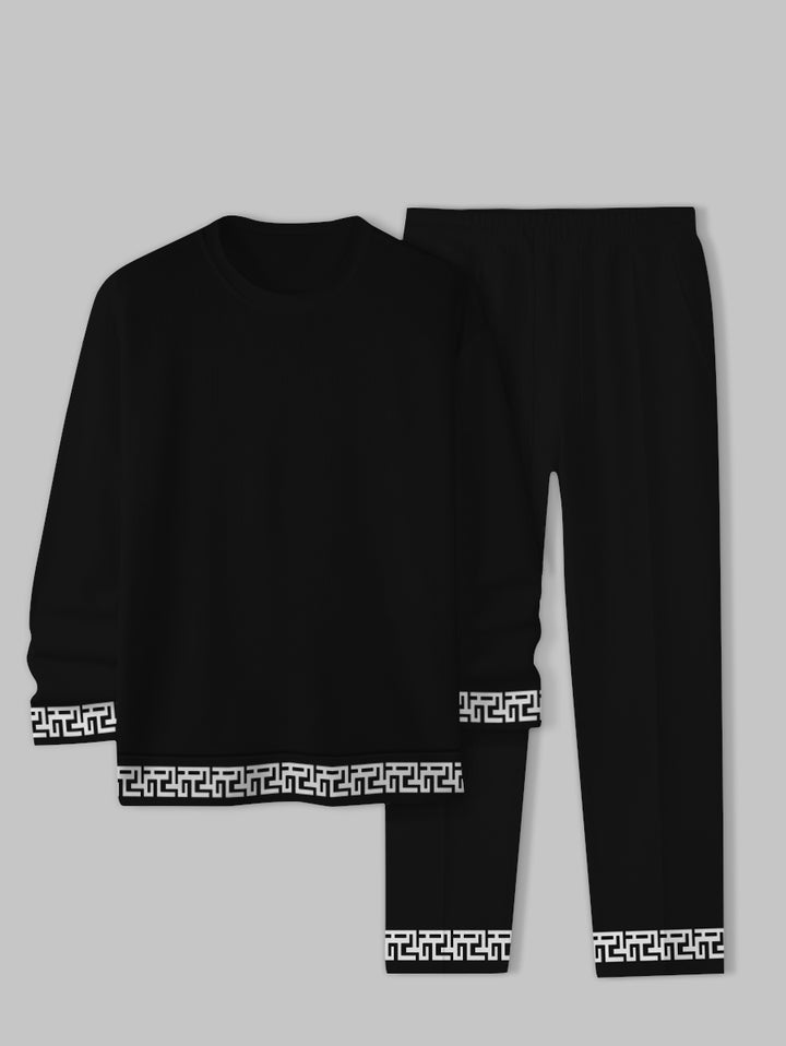Long Sleeve Casual Two-piece Set - DUVAL