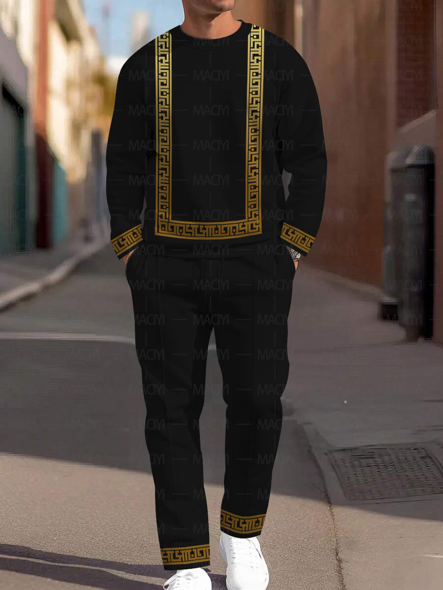 Long Sleeve Casual Two-piece Set - DUVAL