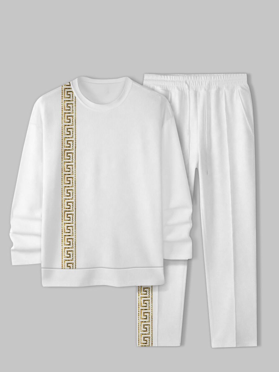 Long Sleeve Casual Two-piece Set - DUVAL