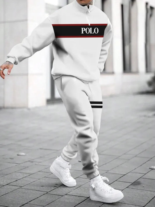 Long Sleeve Zipper Two-piece Set