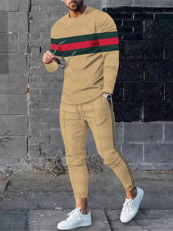 Long Sleeve Casual Two-piece Set - DUVAL