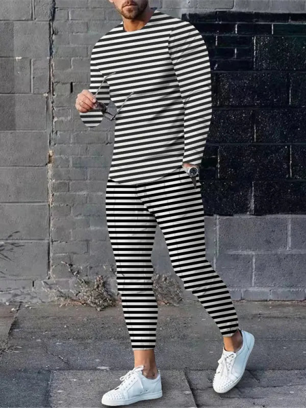 Long Sleeve Casual Two-piece Set - DUVAL
