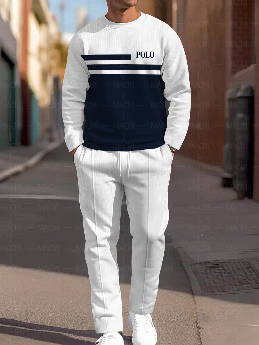 Long Sleeve Casual Two-piece Set - DUVAL