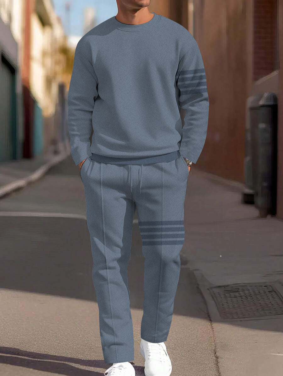 Long Sleeve Casual Two-piece Set - DUVAL