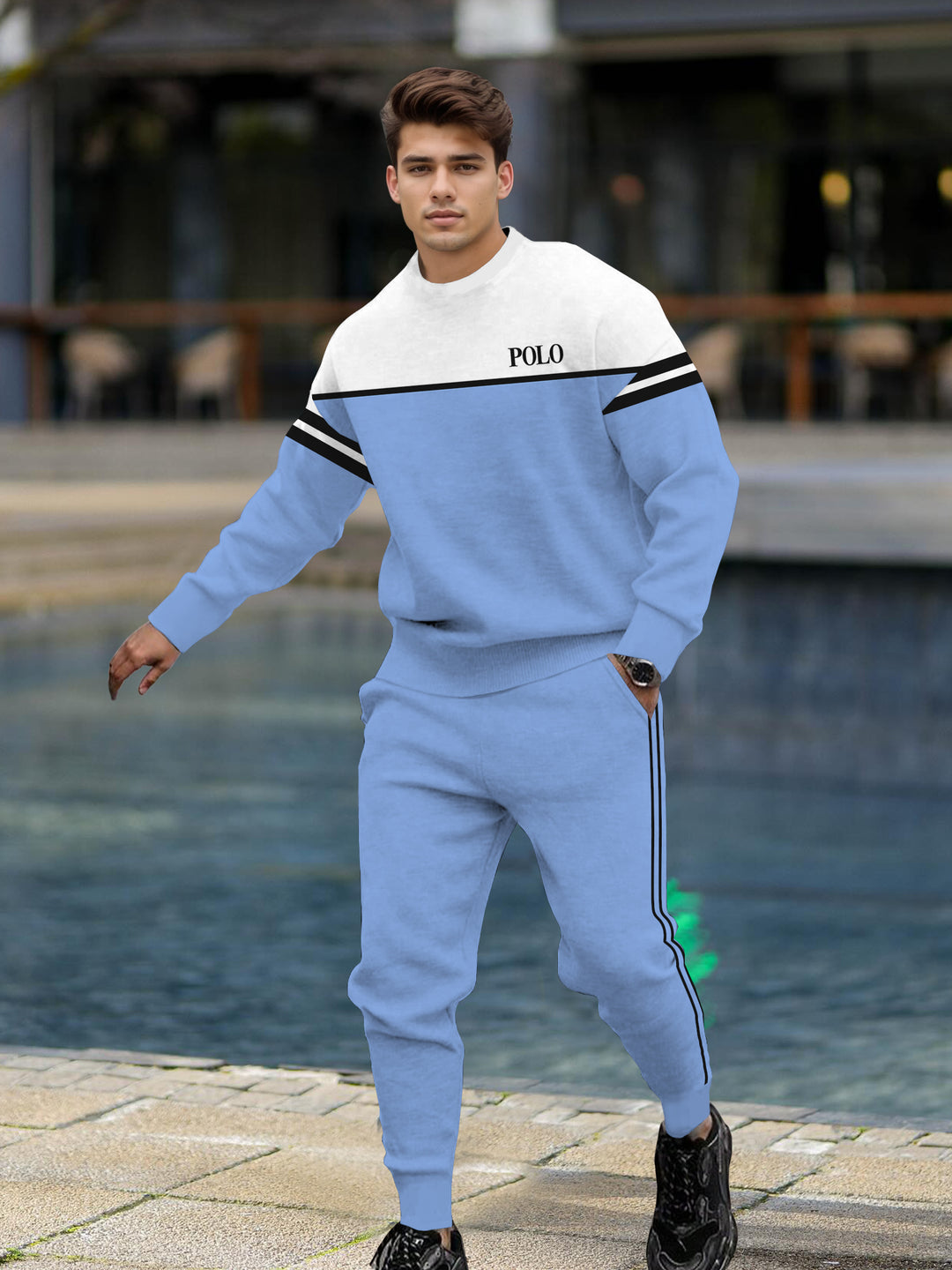 Long Sleeve Casual Two-piece Set - DUVAL
