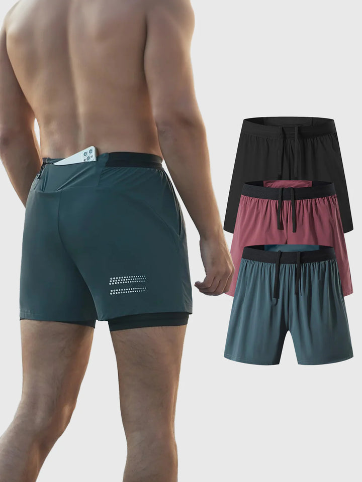 3-Pack 5" Pace Breaker Short 2-in-1 Lined - DUVAL