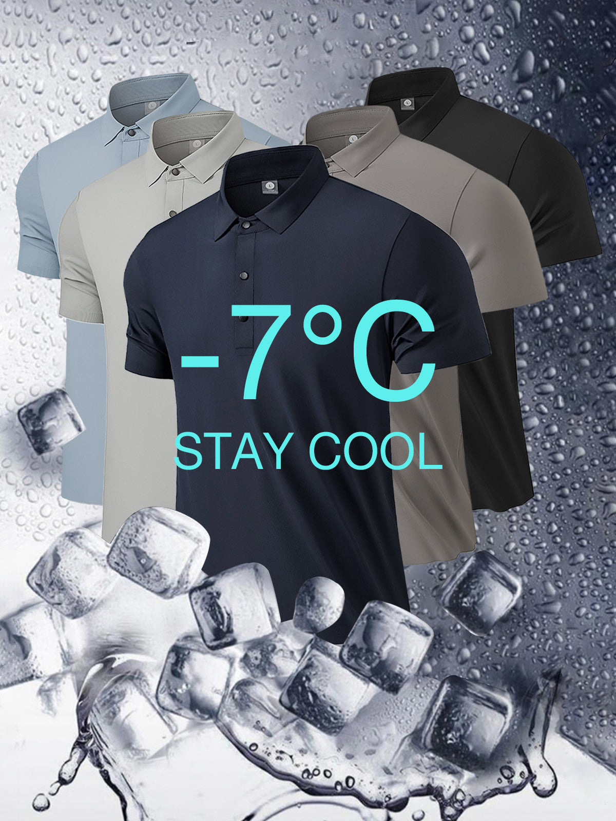 Stay Cool Performance Seamless Stretch Polo