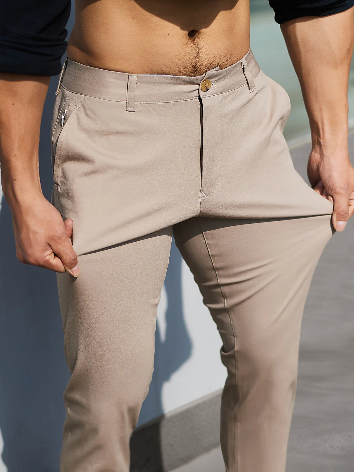 Everyday Stretch Non-Iron Cotton Chino Performance Pocket