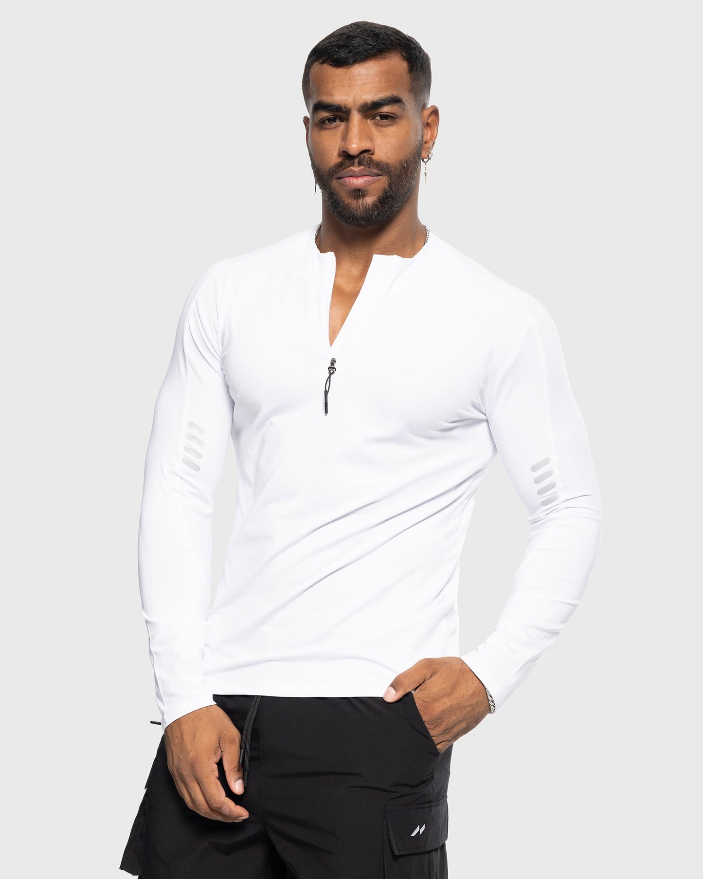 Evolution Half Zip Long Sleeves Shirt Workout Baselayer