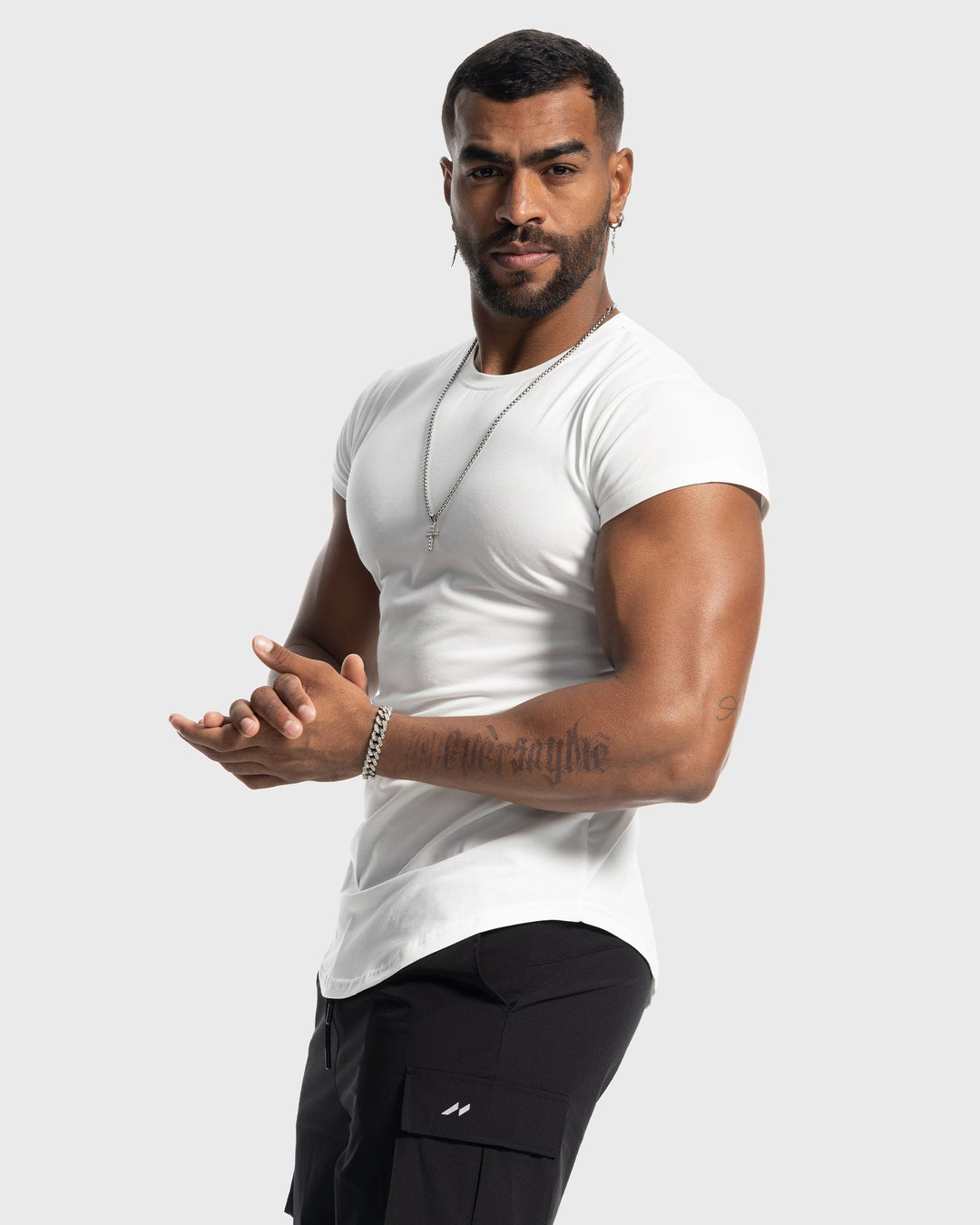 All Day Elite Cap Sleeve Muscle Fit Tee - DUVAL