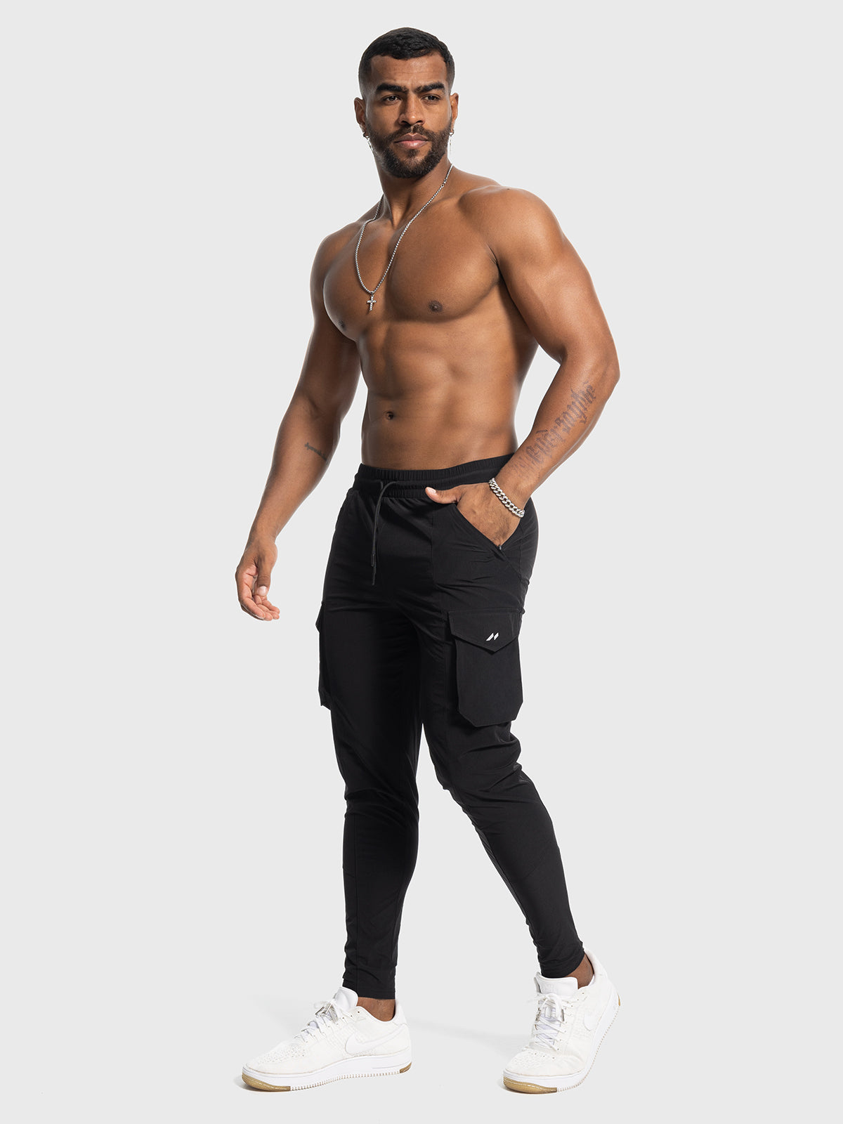 Quick Dry Gym Cargo Zip Jogger