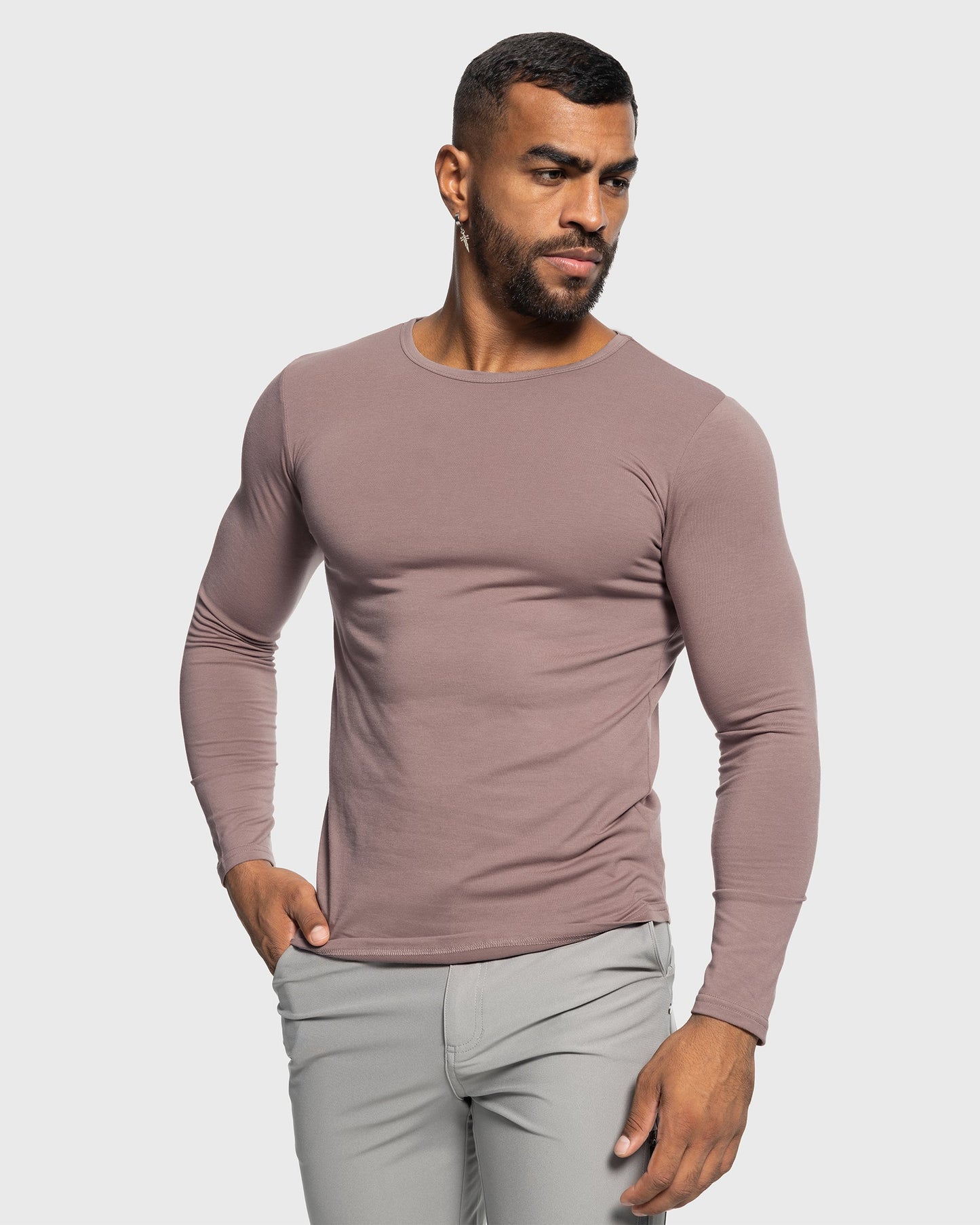 All Day Elite Curve-Hem Tee Long Sleeve