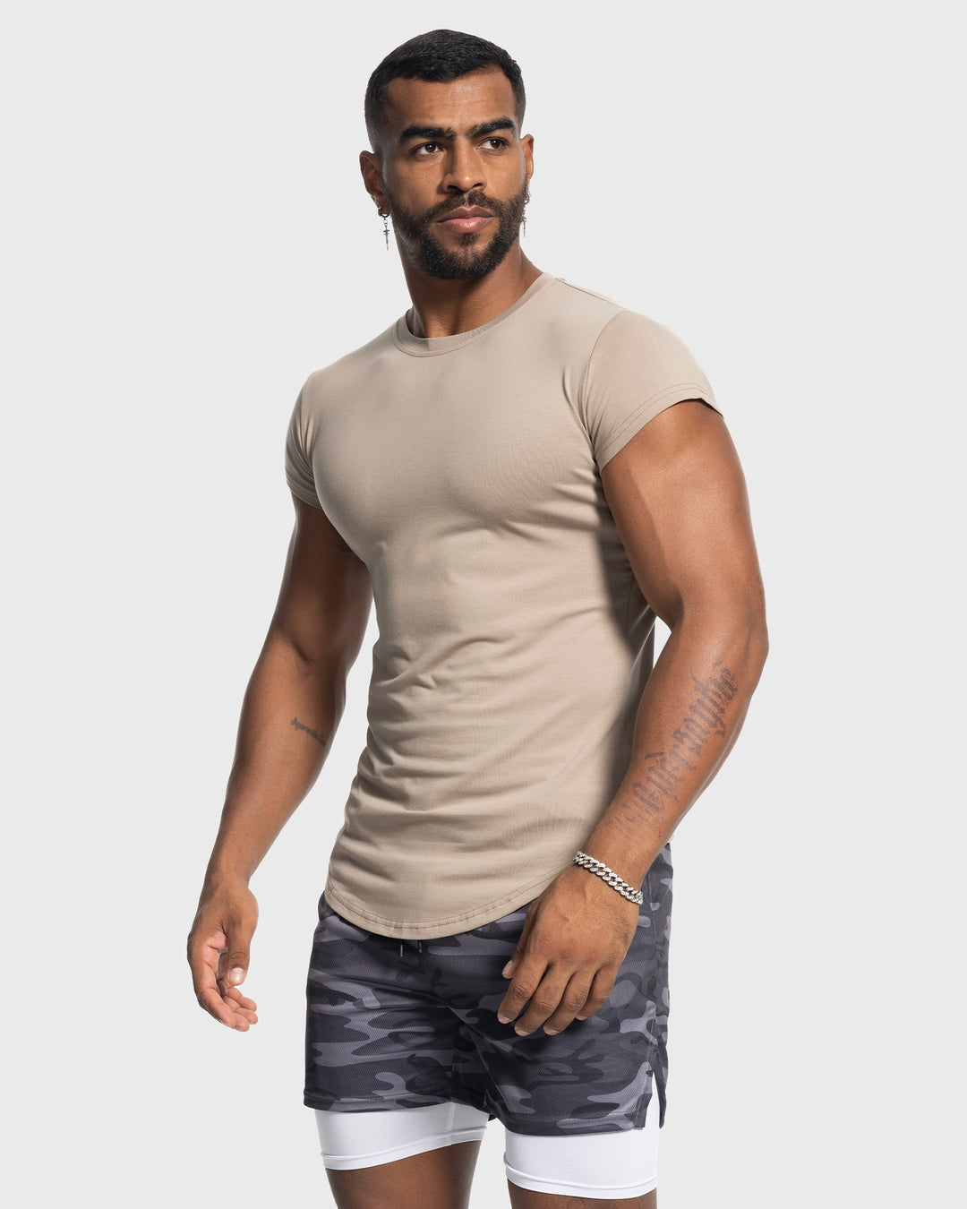 All Day Elite Cap Sleeve Muscle Fit Tee - DUVAL