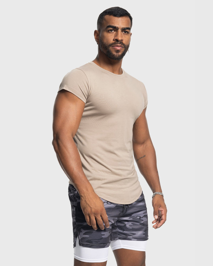 All Day Elite Cap Sleeve Muscle Fit Tee - DUVAL