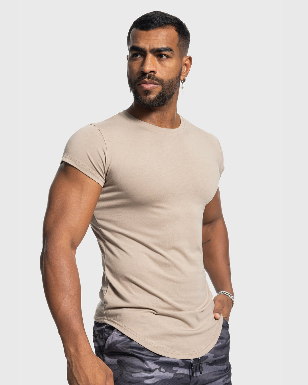 All Day Elite Cap Sleeve Muscle Fit Tee - DUVAL