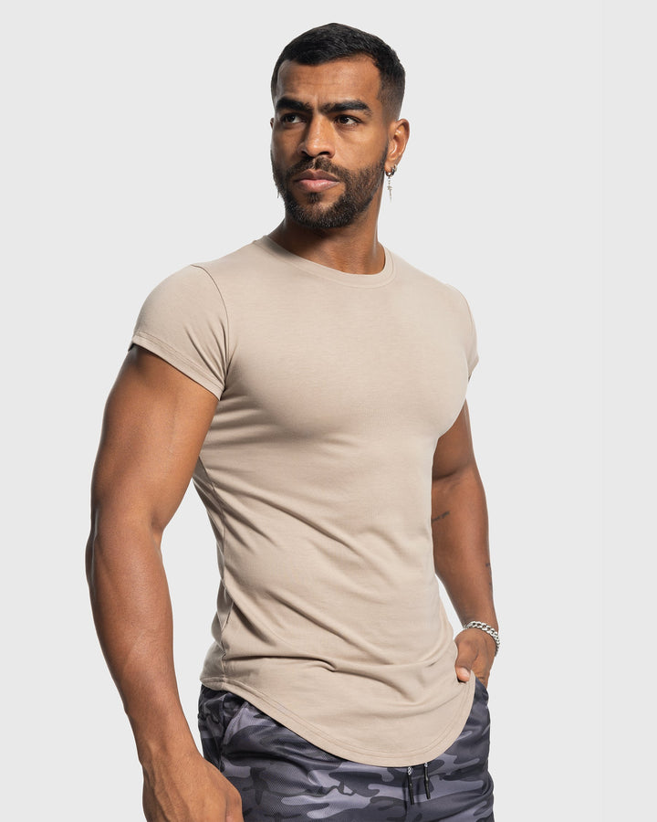 All Day Elite Cap Sleeve Muscle Fit Tee - DUVAL