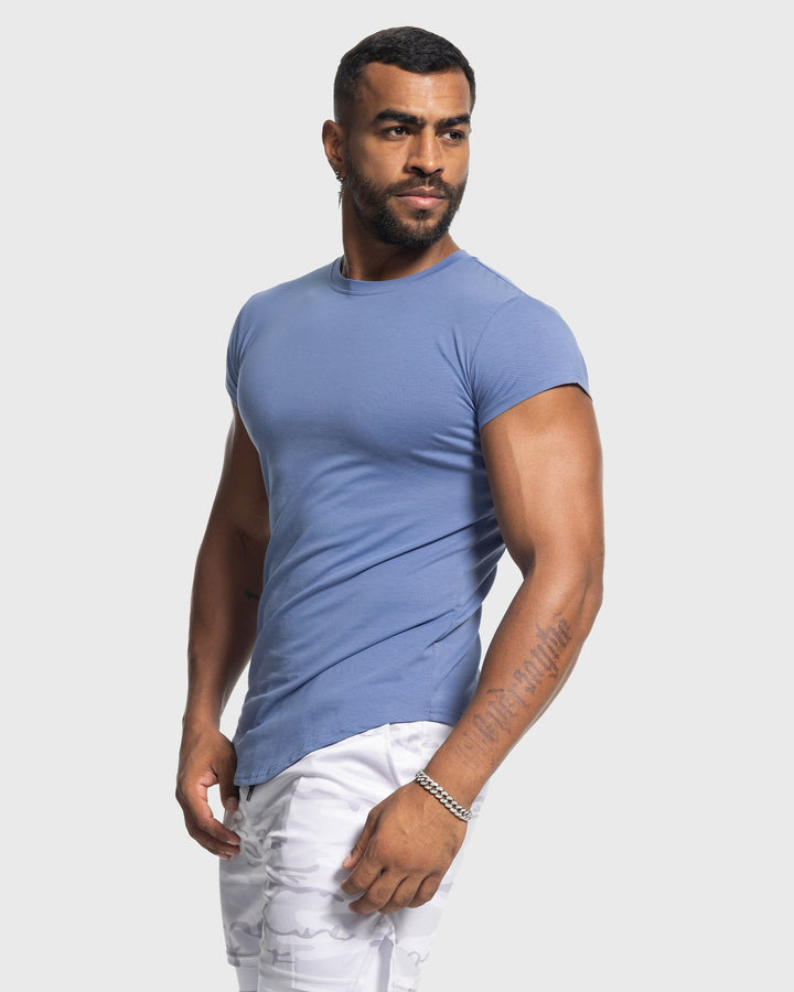 All Day Elite Cap Sleeve Muscle Fit Tee - DUVAL