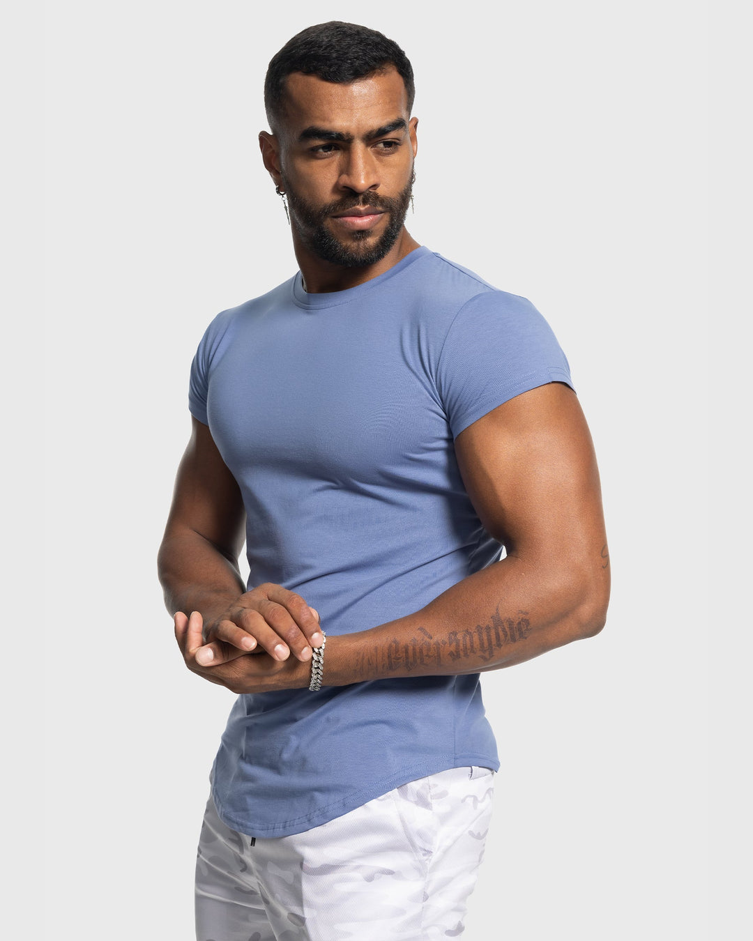 All Day Elite Cap Sleeve Muscle Fit Tee - DUVAL