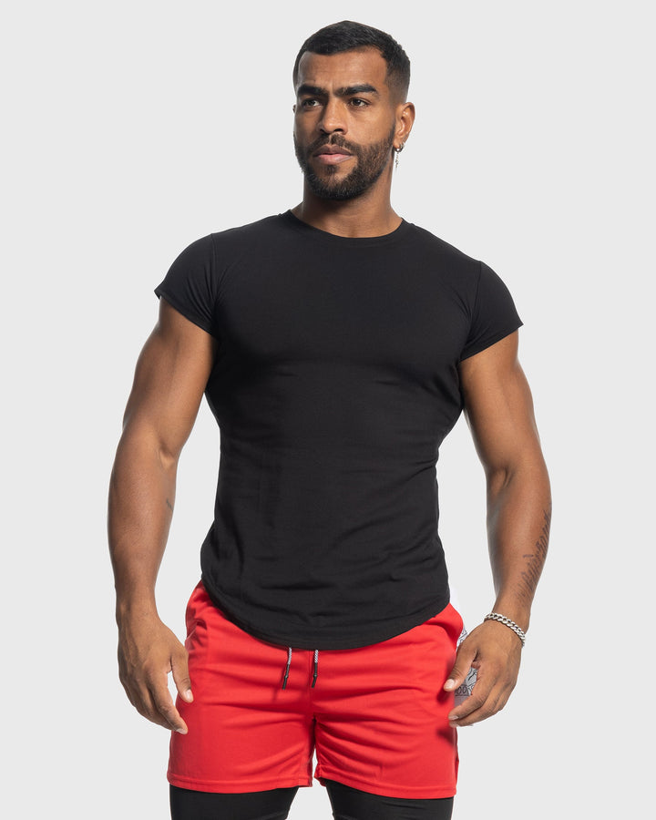 All Day Elite Cap Sleeve Muscle Fit Tee - DUVAL