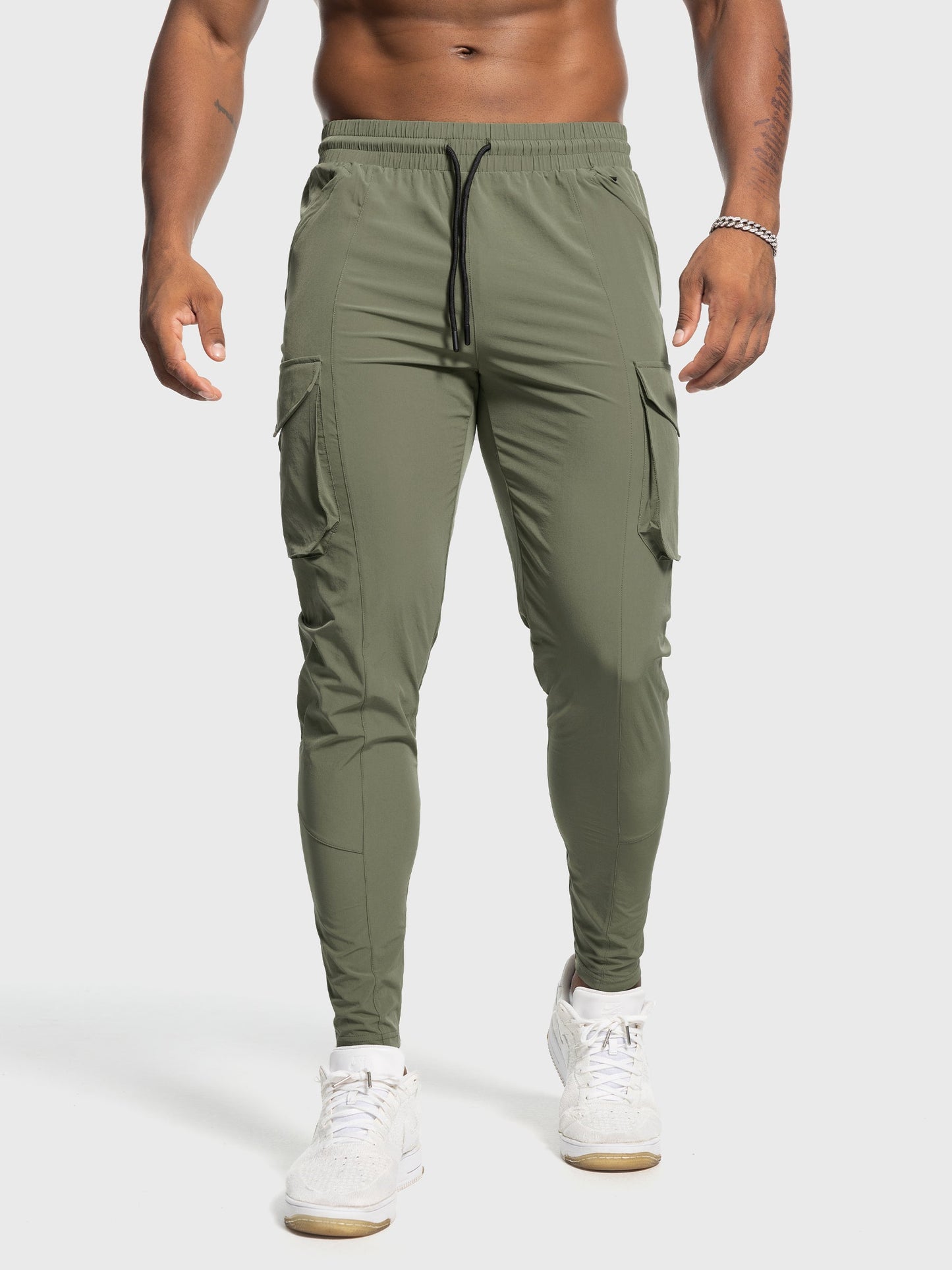 Quick Dry Gym Cargo Zip Jogger