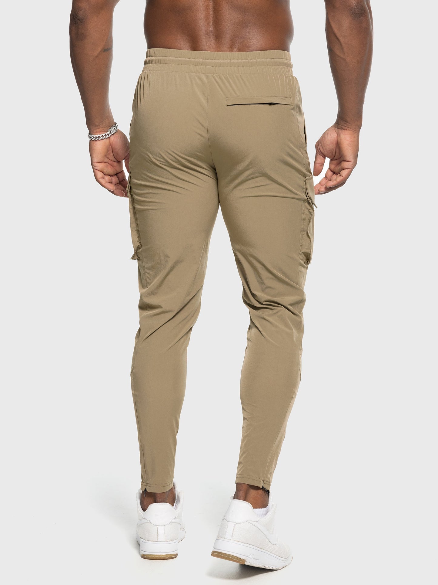 Quick Dry Gym Cargo Zip Jogger