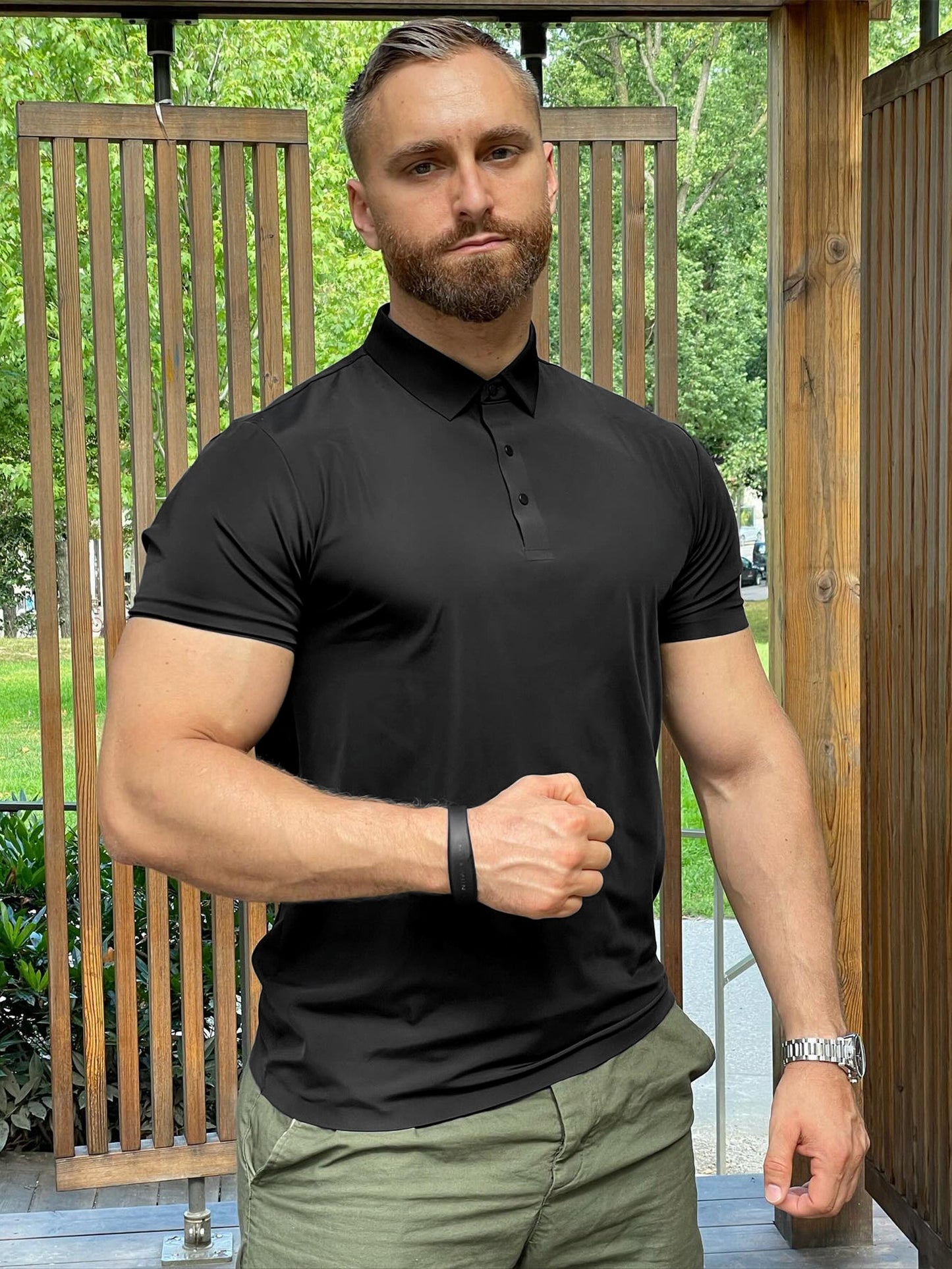 Stay Cool Performance Seamless Stretch Polo