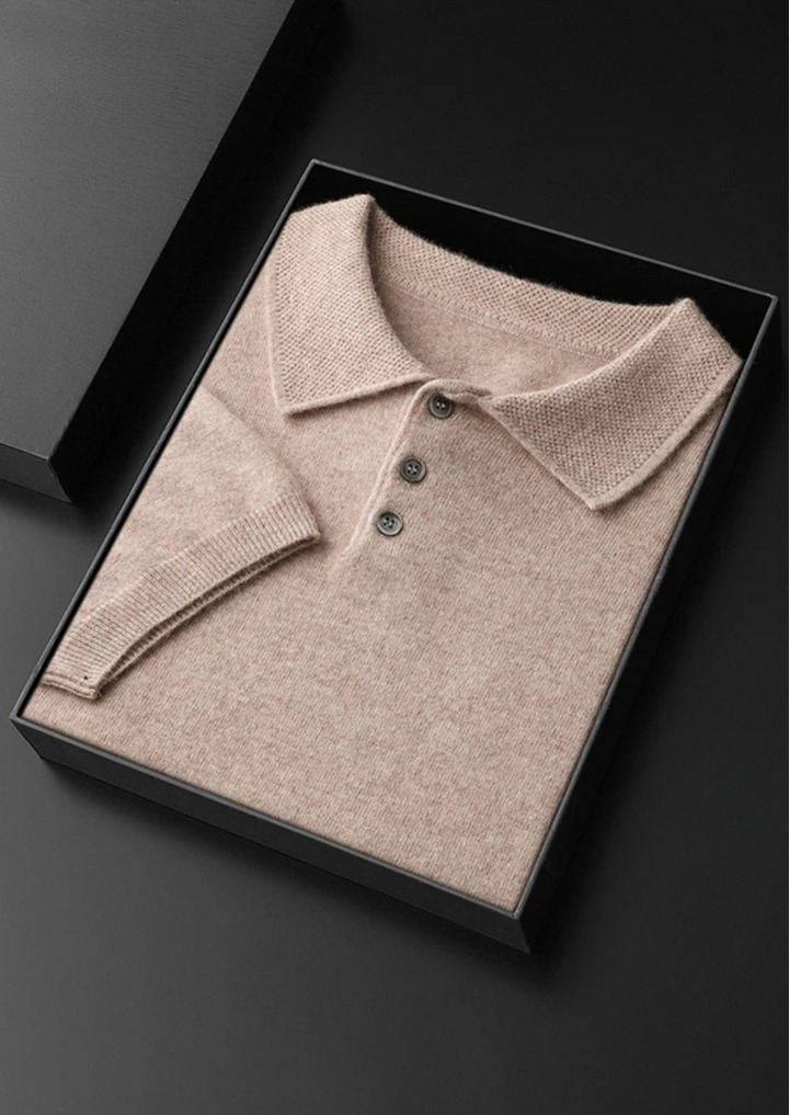 Premium Cashmere Classic Polo Shirt