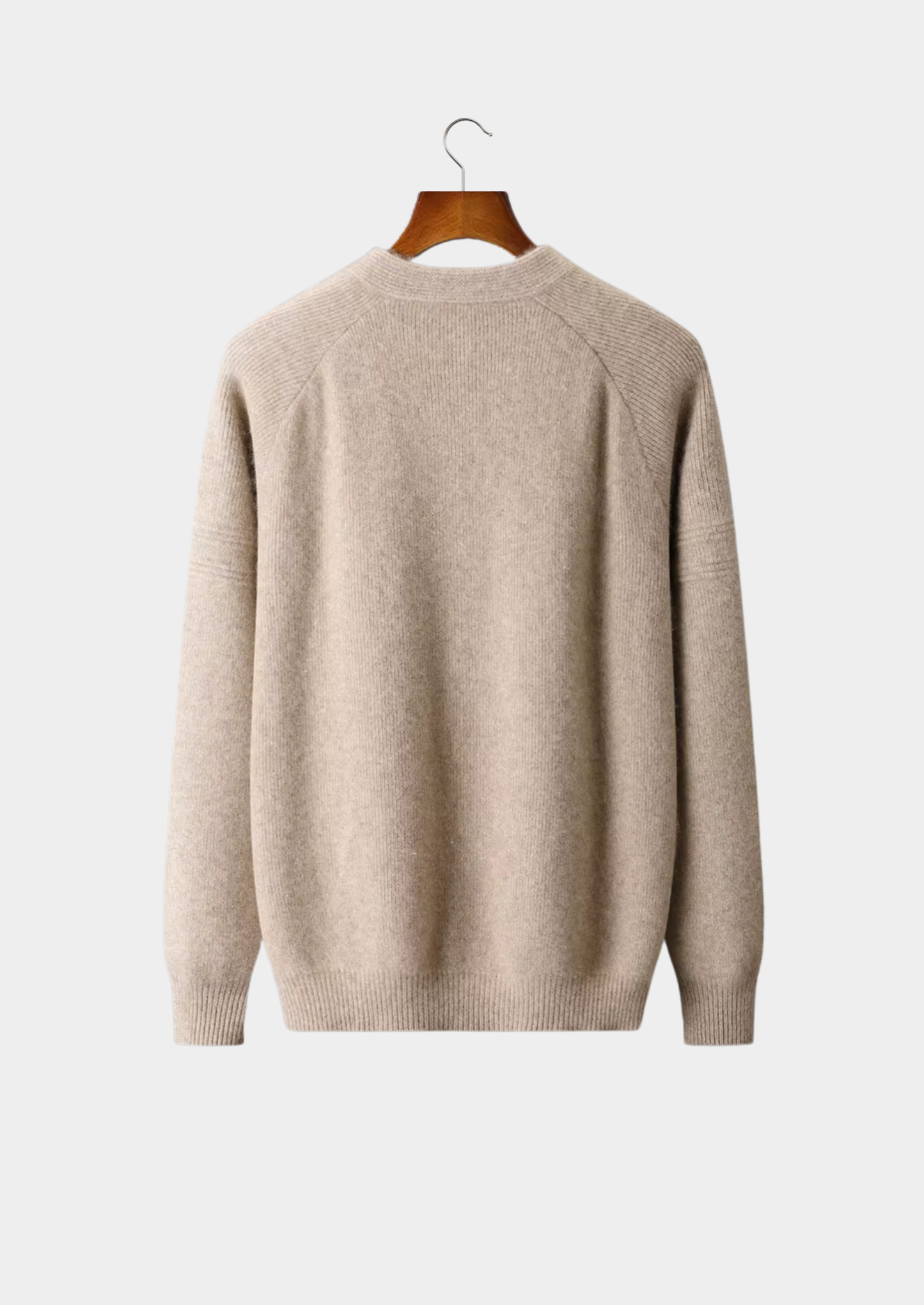 Pure Extra-Fine Merino Wool Ribbed Zip Cardigan