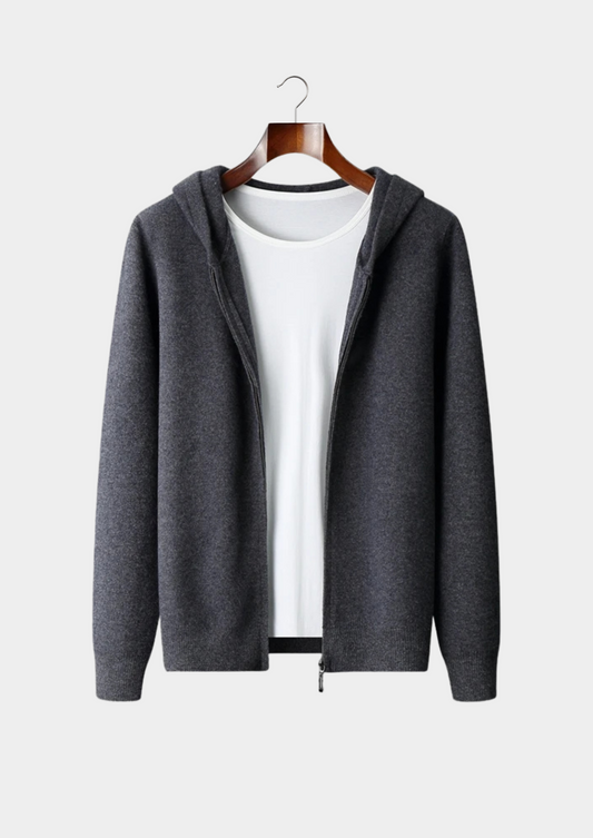 Premium Cashmere Zipper Hoodie