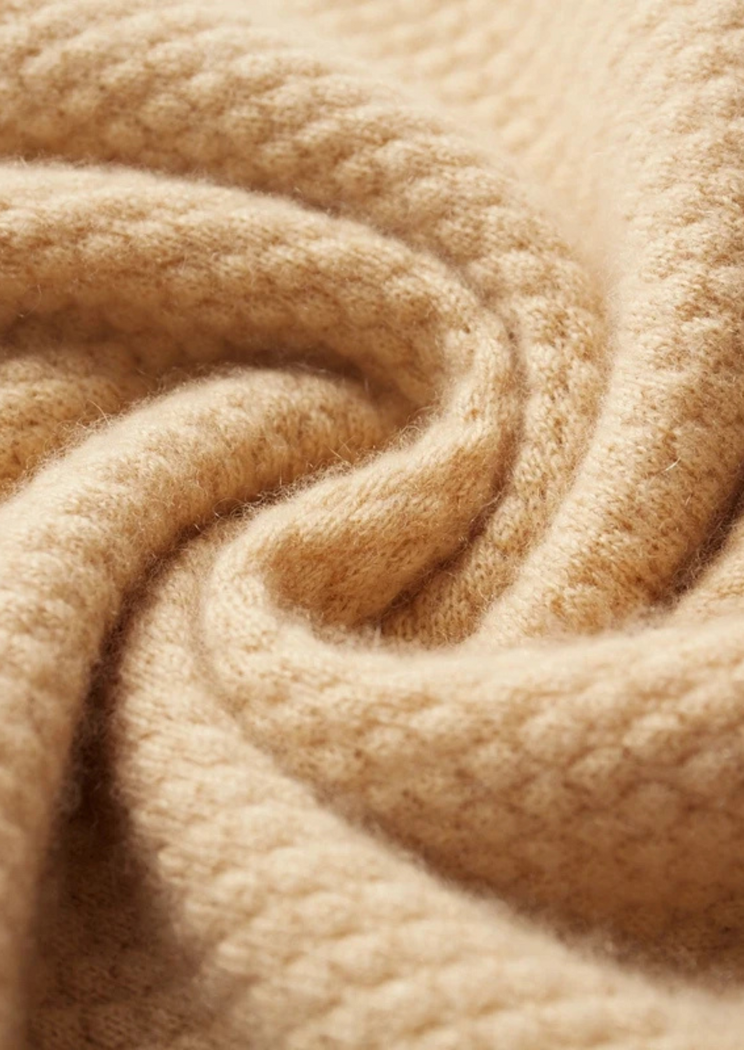 Premium Cashmere Mustard Two-Tone Polo