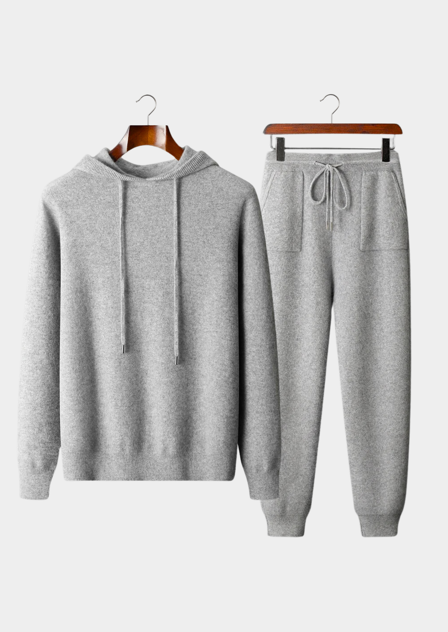 Premium Cashmere Light Gray Alain Leisure Set