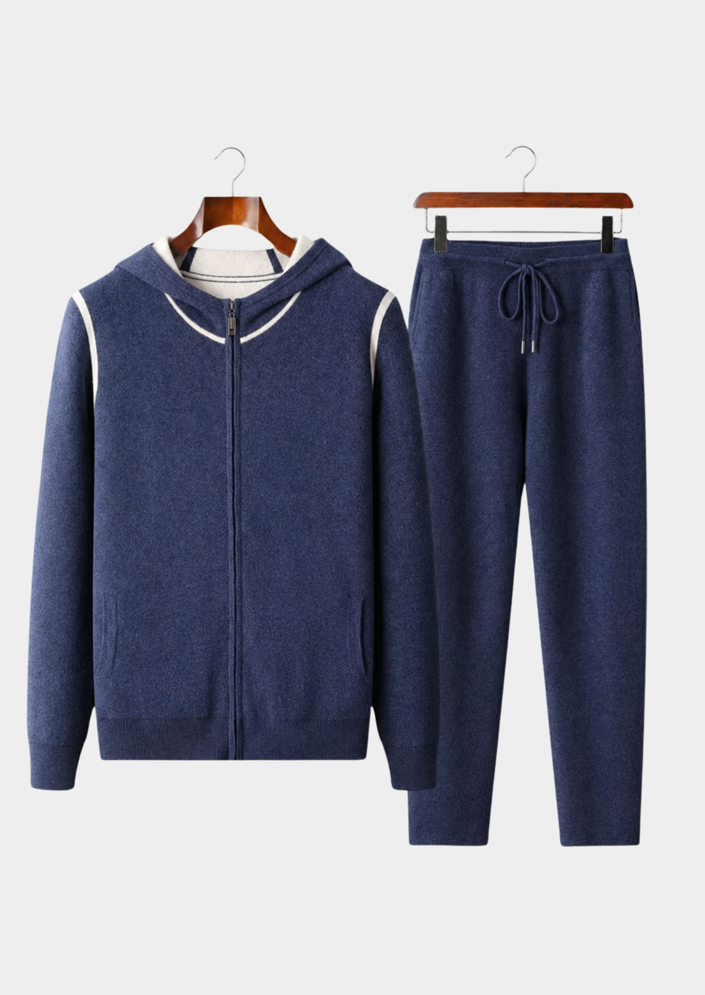 Premium Cashmere Navy Blue Milano Leisure Set