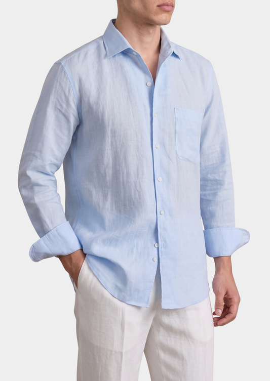 Amalfi Coastal Shirt - Light Blue