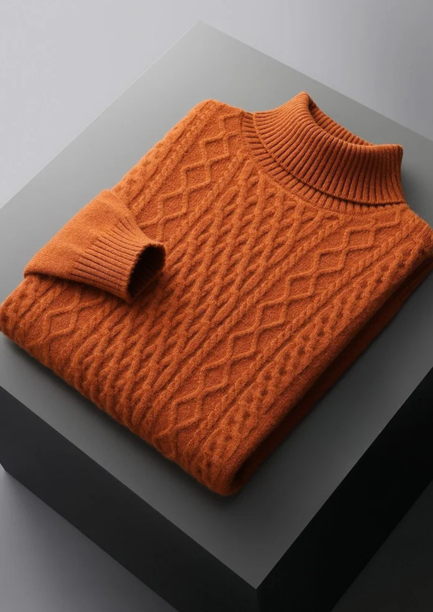 Pure Extra-Fine Merino Wool Wintertime Rollneck