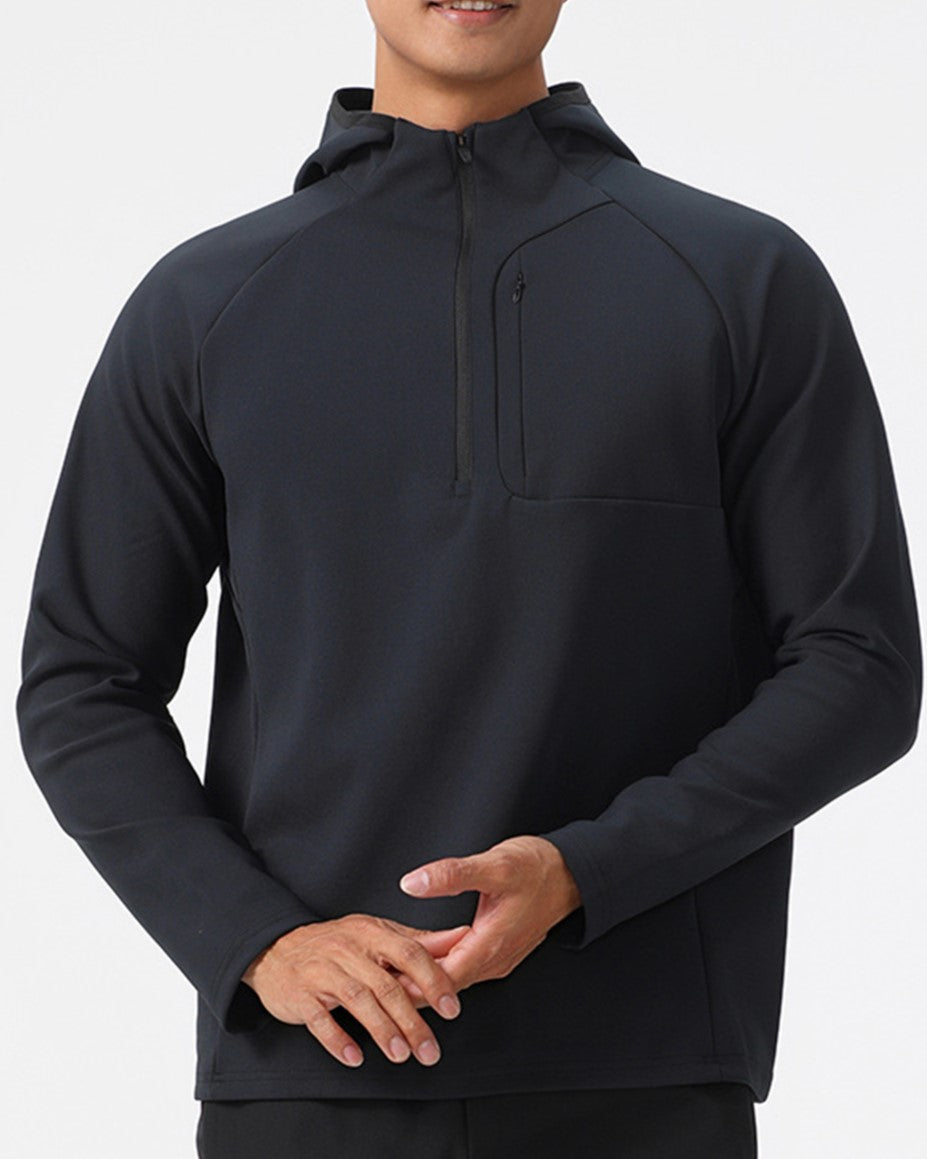 Terrain Trek Half-Zip Hoodie With Zip Pocket